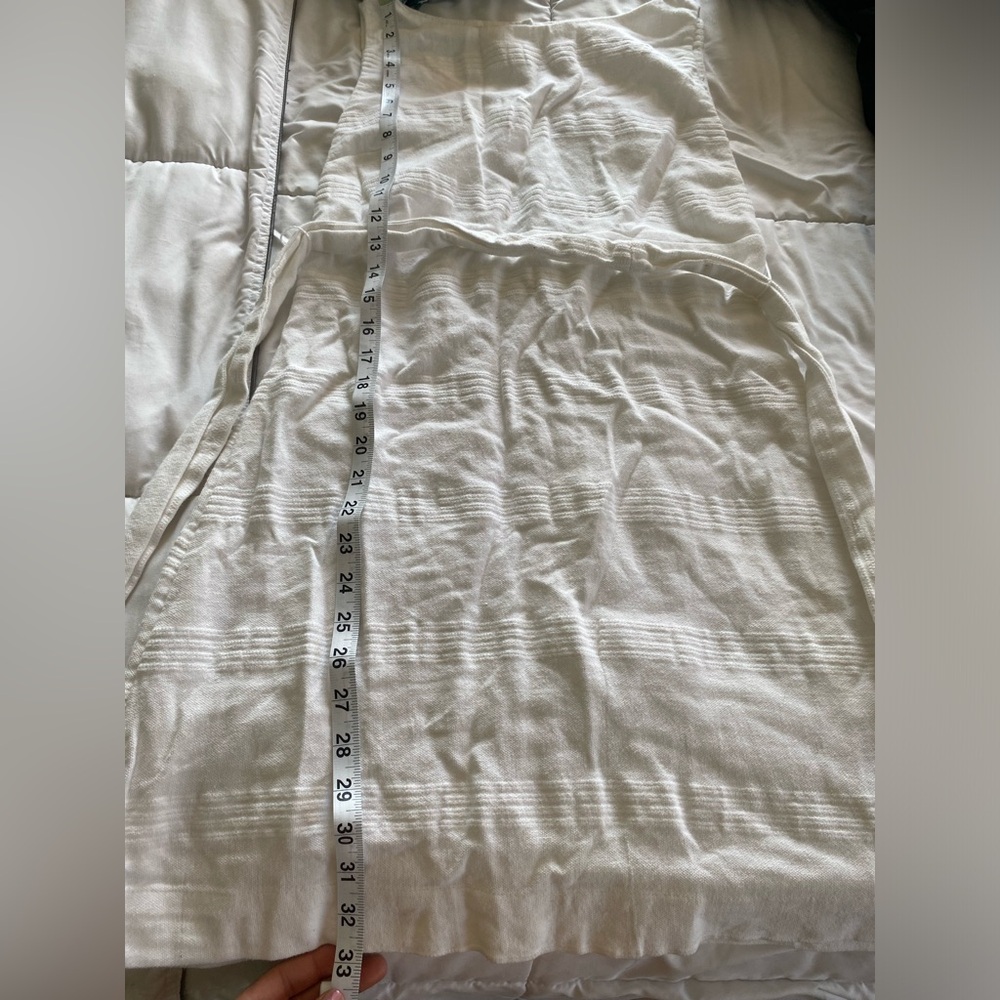 FreePeople White Linen Mini Dress size M - Picture 5 of 8